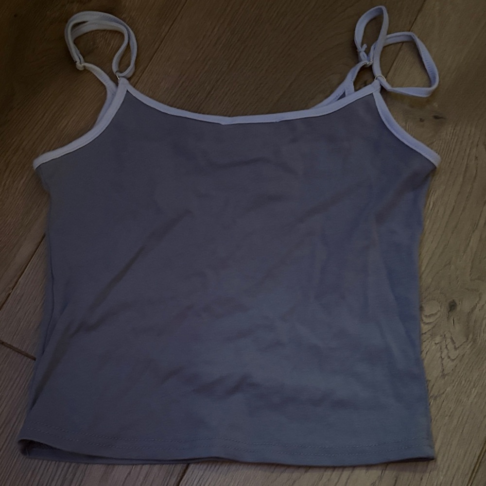 Edikted Gray Camisole with White Trim